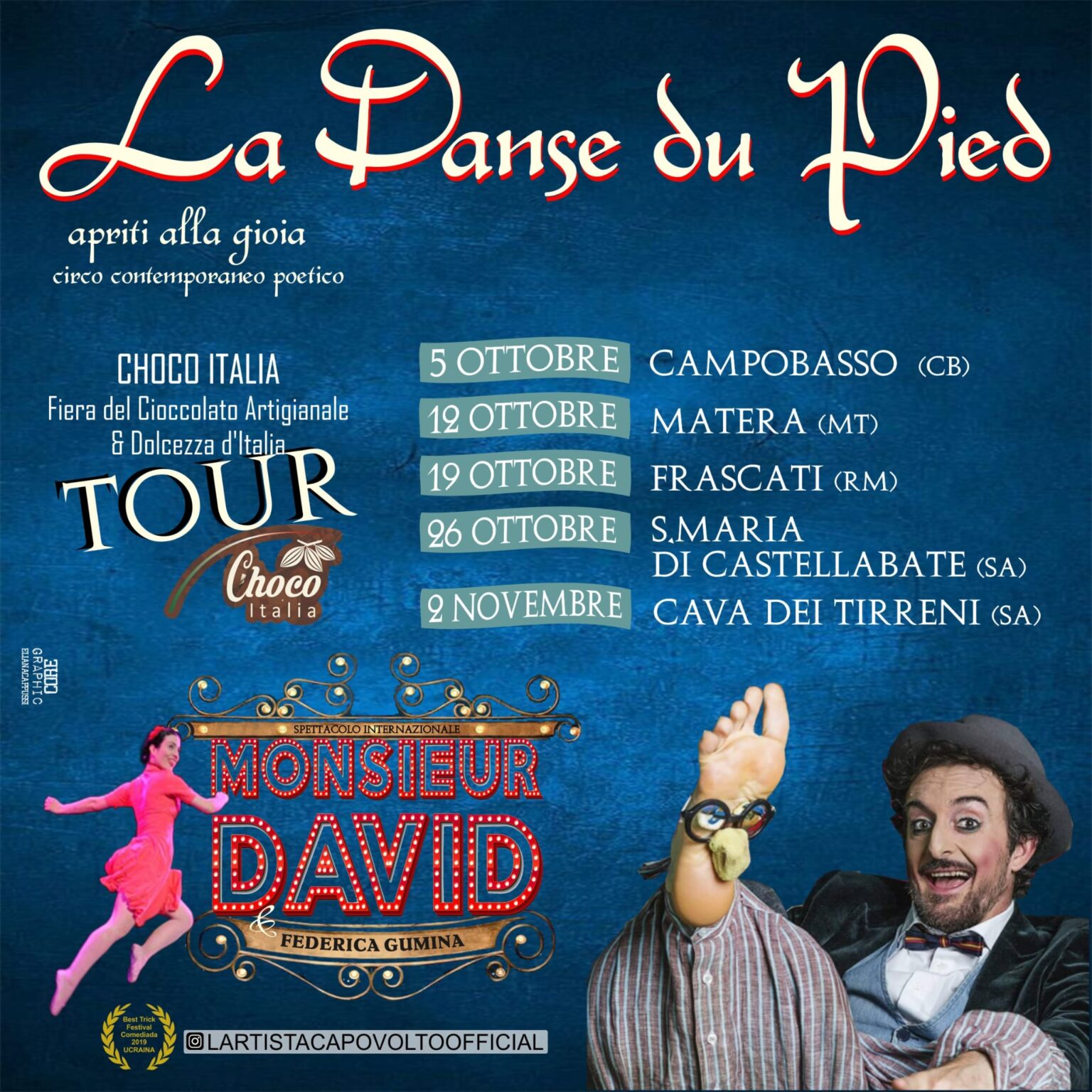 La Danse du Pied TOUR OTTOBRE E NOVEMBRE 2024